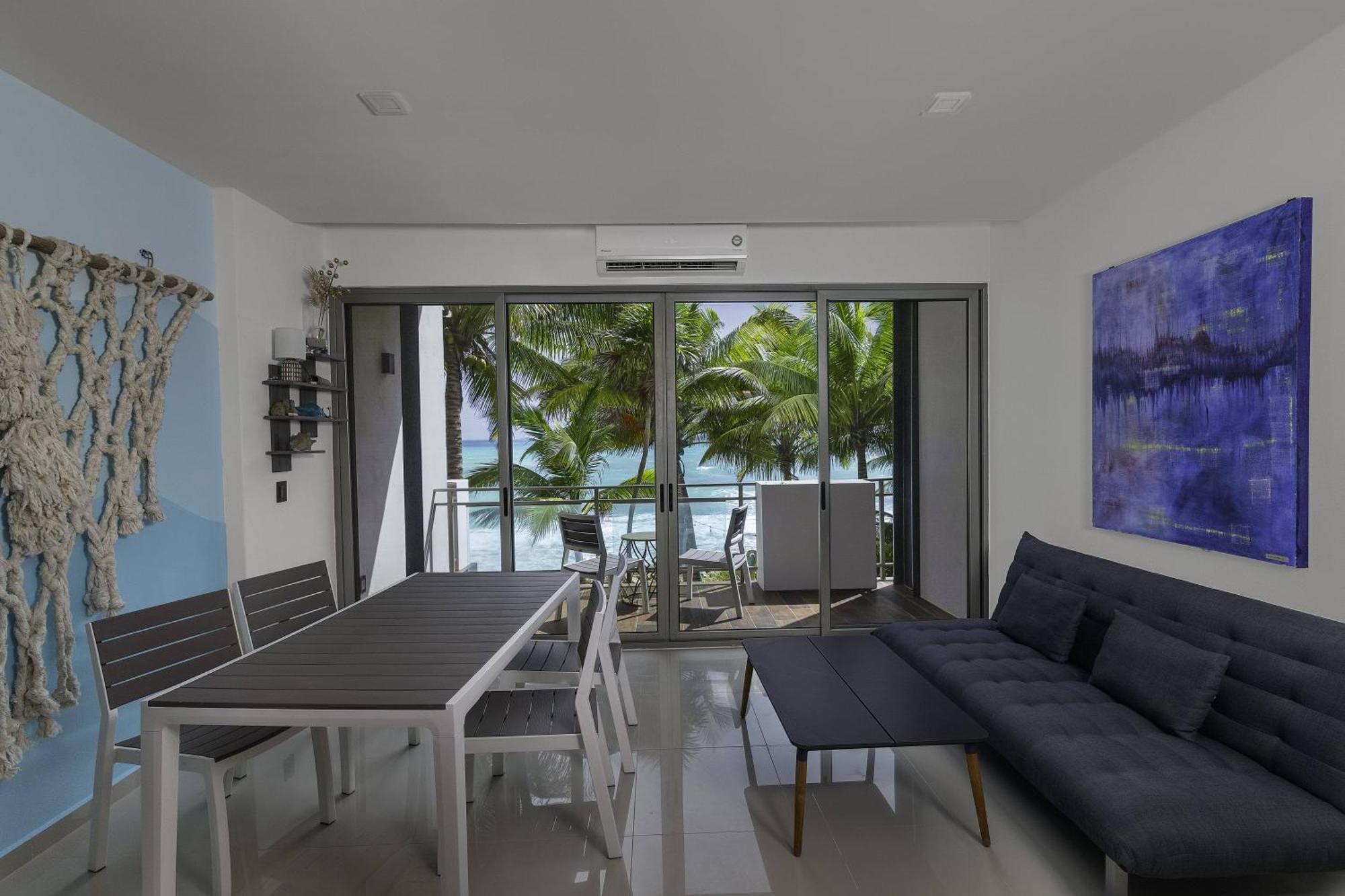 Angelina 28 Beachfront And Family Apartments - Modern And Relaxing Long Stays - 20 Min From Cancun Airport プエルト・モレロス エクステリア 写真