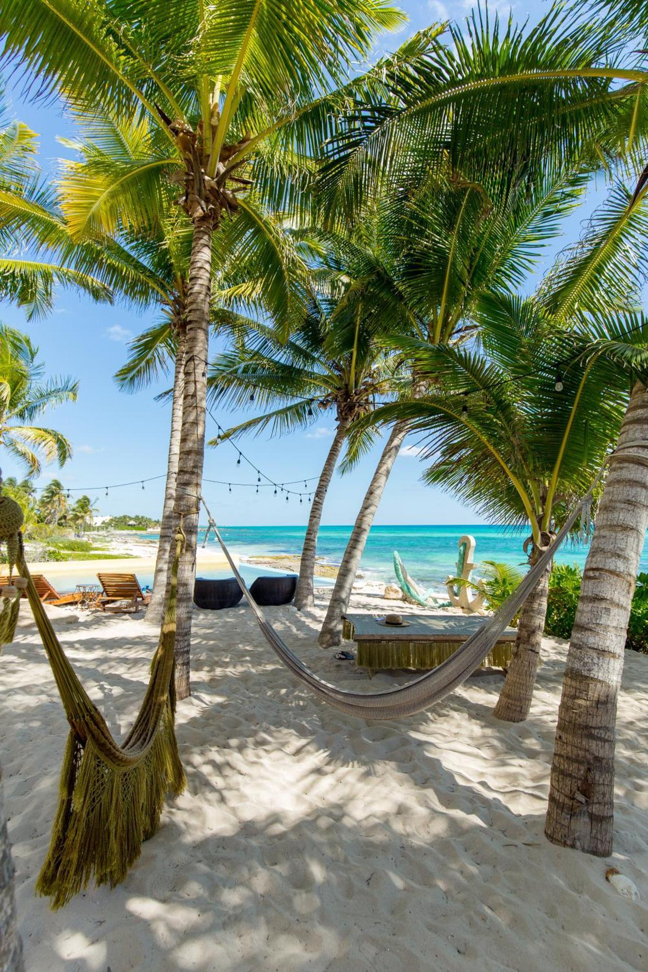 Angelina 28 Beachfront And Family Apartments - Modern And Relaxing Long Stays - 20 Min From Cancun Airport プエルト・モレロス エクステリア 写真