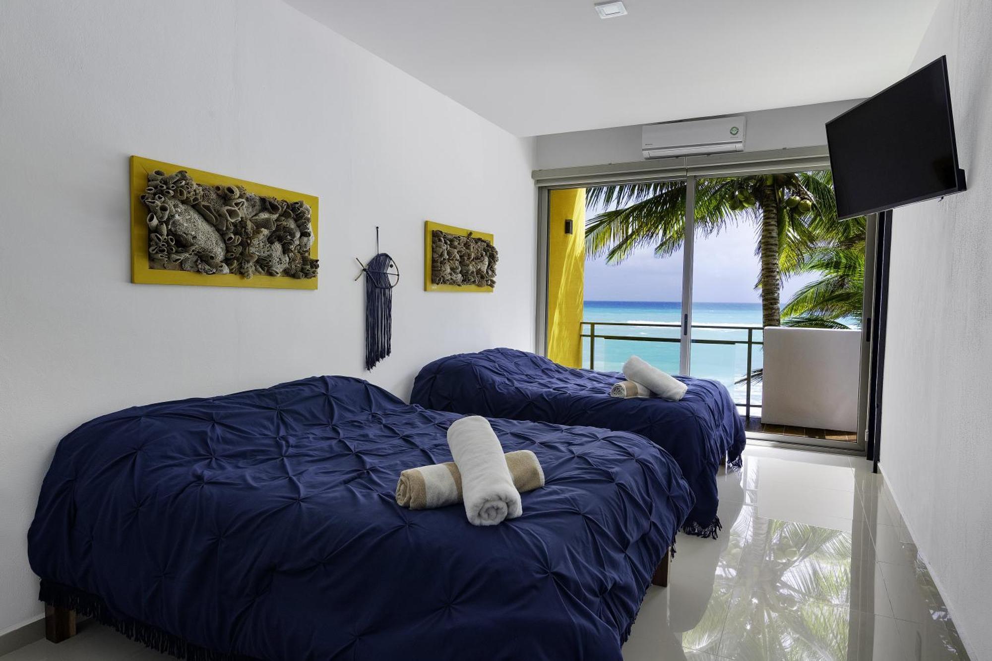 Angelina 28 Beachfront And Family Apartments - Modern And Relaxing Long Stays - 20 Min From Cancun Airport プエルト・モレロス エクステリア 写真